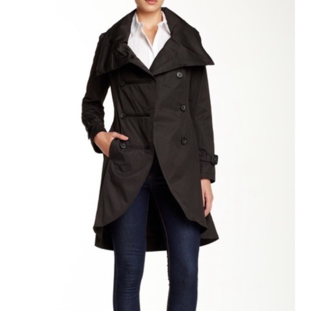 Mackage Coated Trench Jacket with Hood